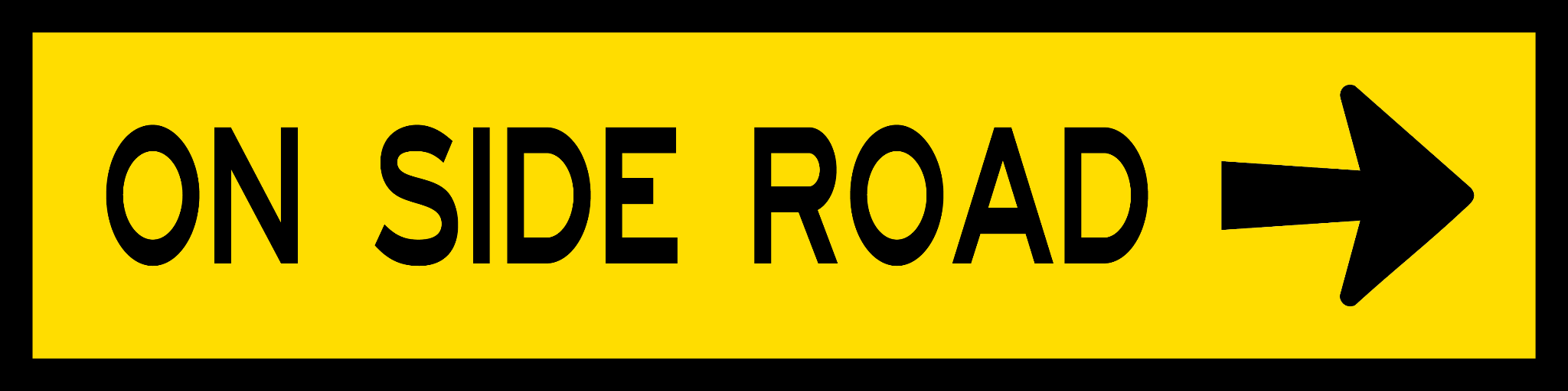 On Side Road sign